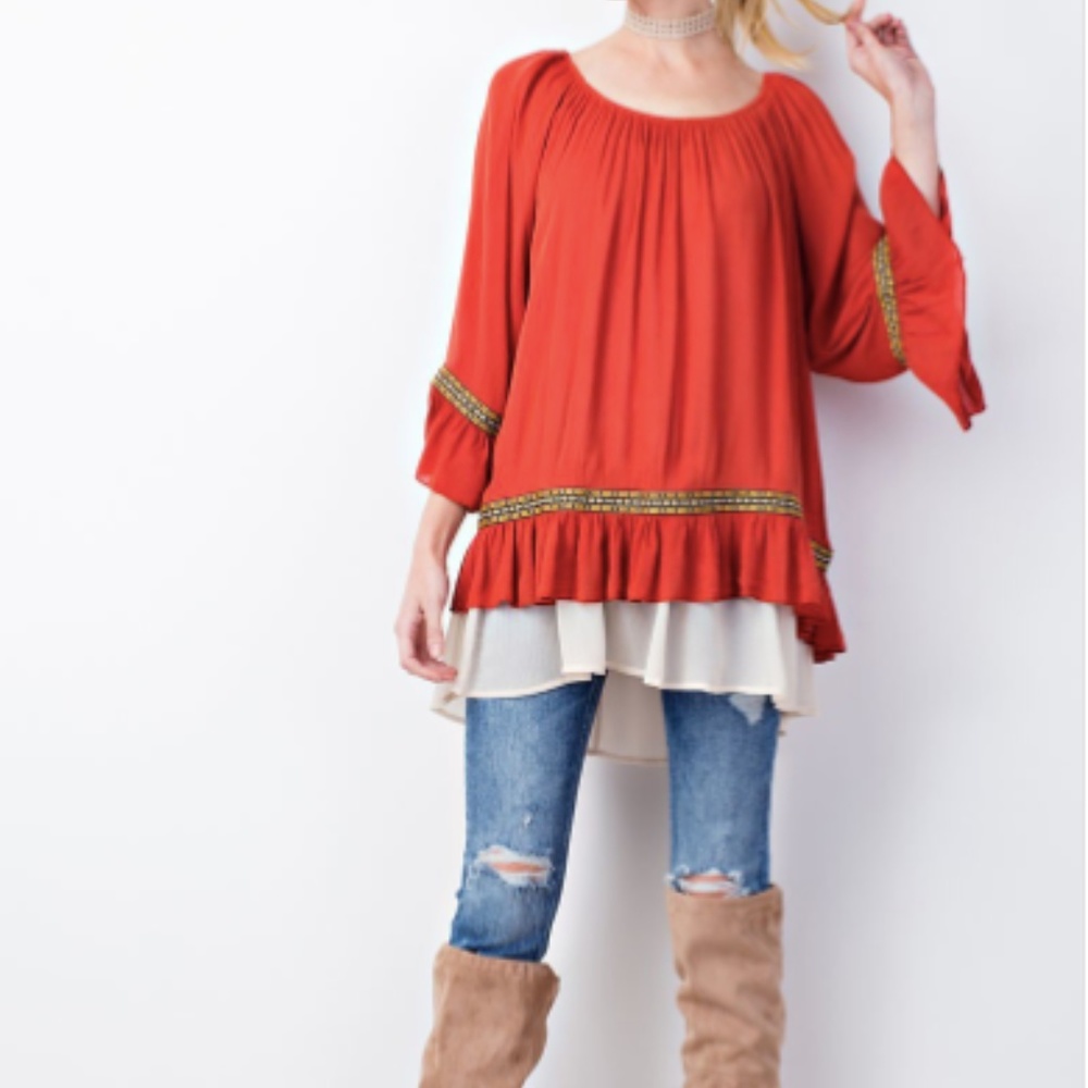 Easel Tunic Boho Top